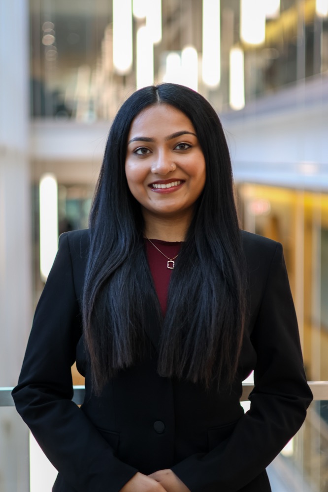 Portrait of Jayna Shah, President of the Society of Women in Finance