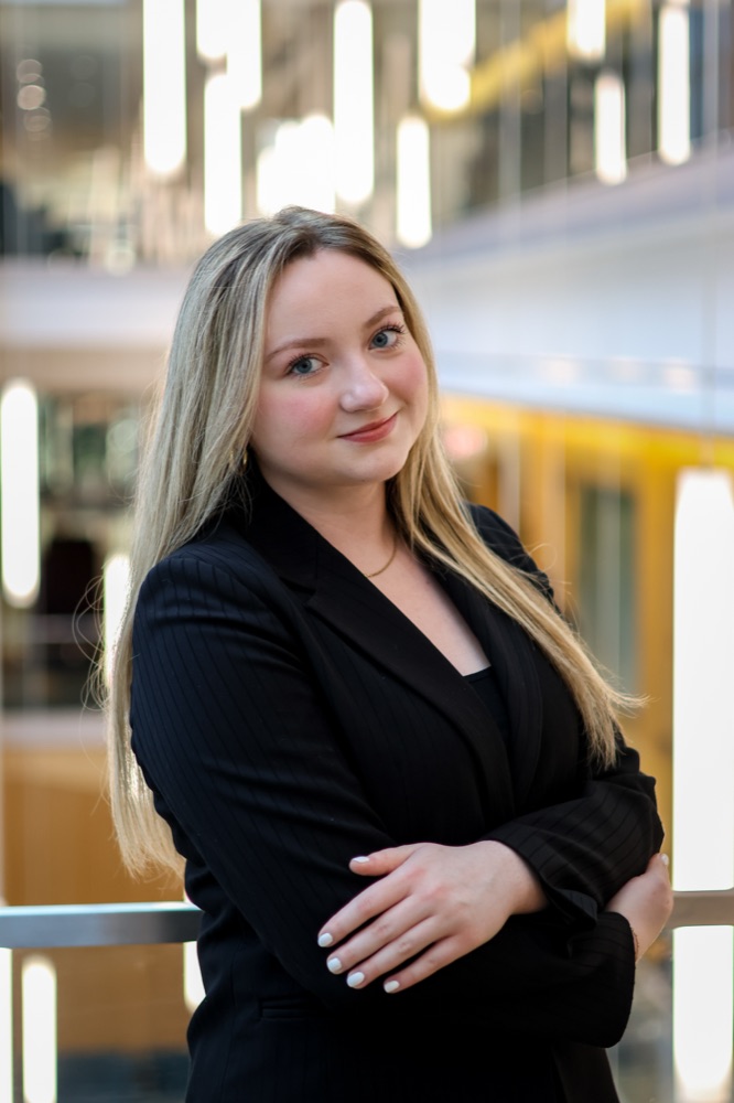 Portrait of Sydney Herring, Head of Finance and Operations of the Society of Women in Finance